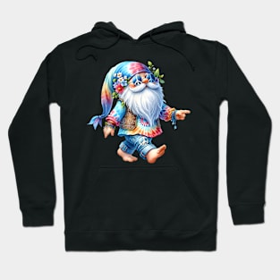 Hippie Santa Graphic For Women Men Kids Christmas In July Hoodie